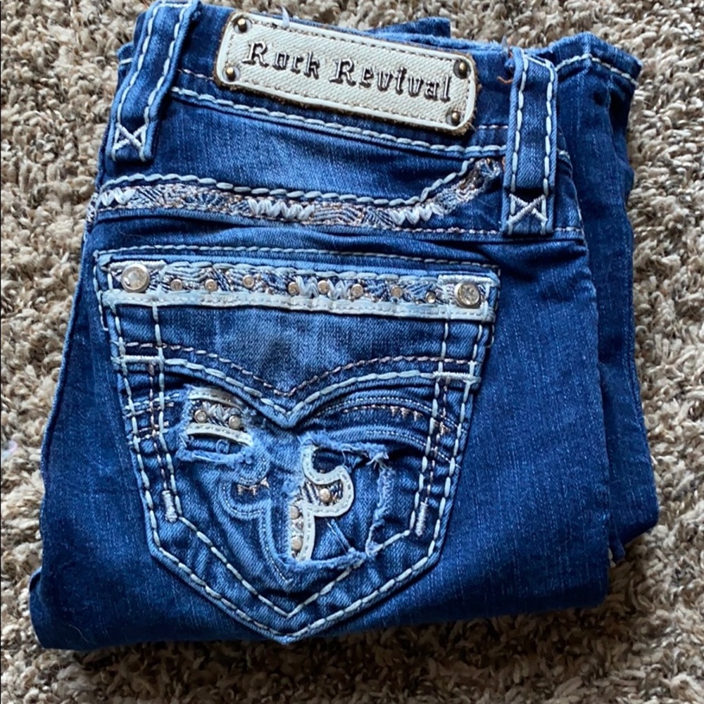 Rock Revival Bootcut Jeans Size 24